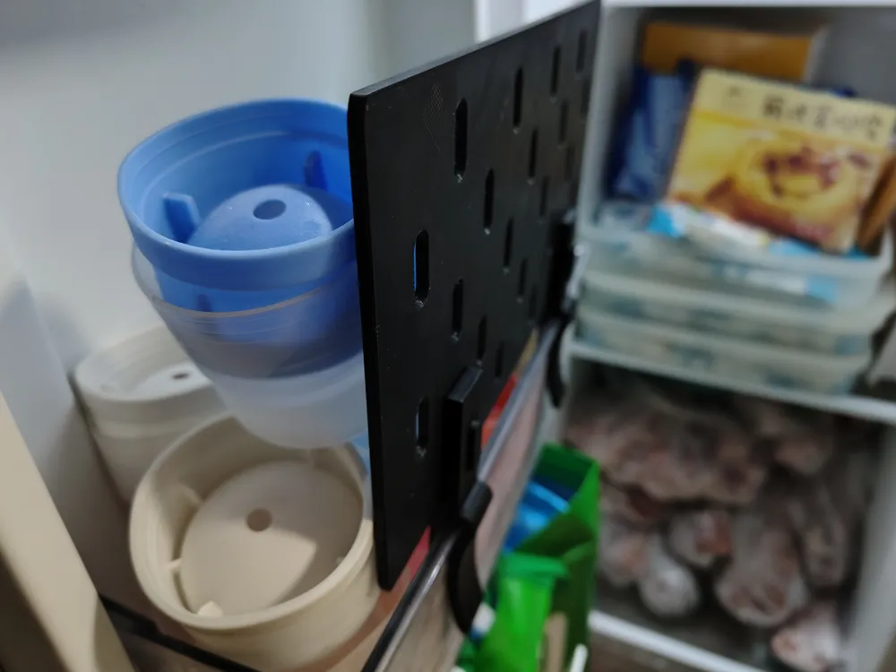 Freezer Risers Refrigerator Riser/Pegboard Storage Panel (no supports - material ...