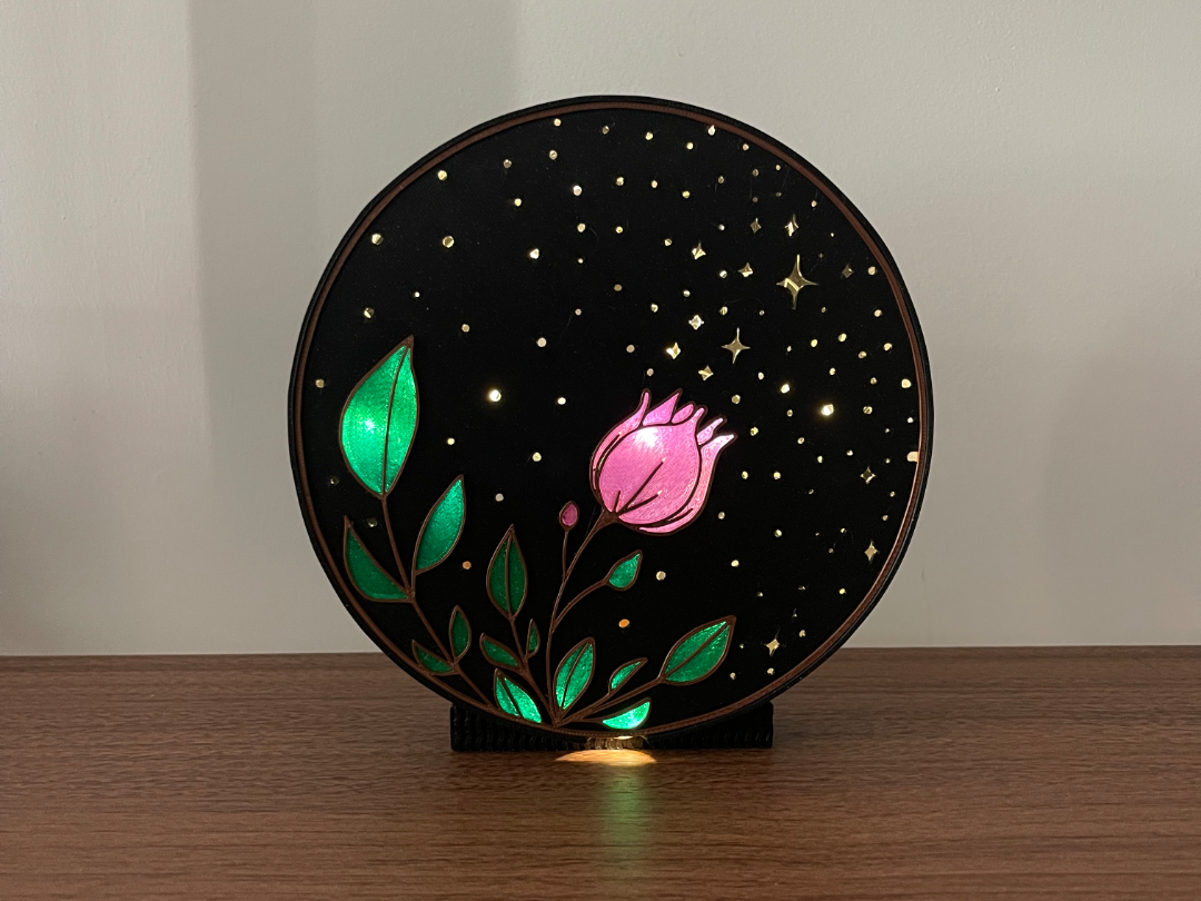 Starflower Starlight Lantern Bookshelf Decor