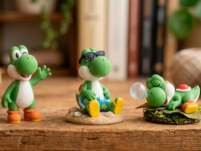Tiny Yoshi Collection - Winking, Beach & Sleeping