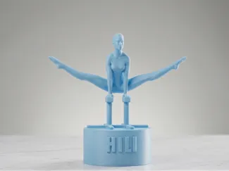 Gymnast Statue – Straddle V-Sit Pose