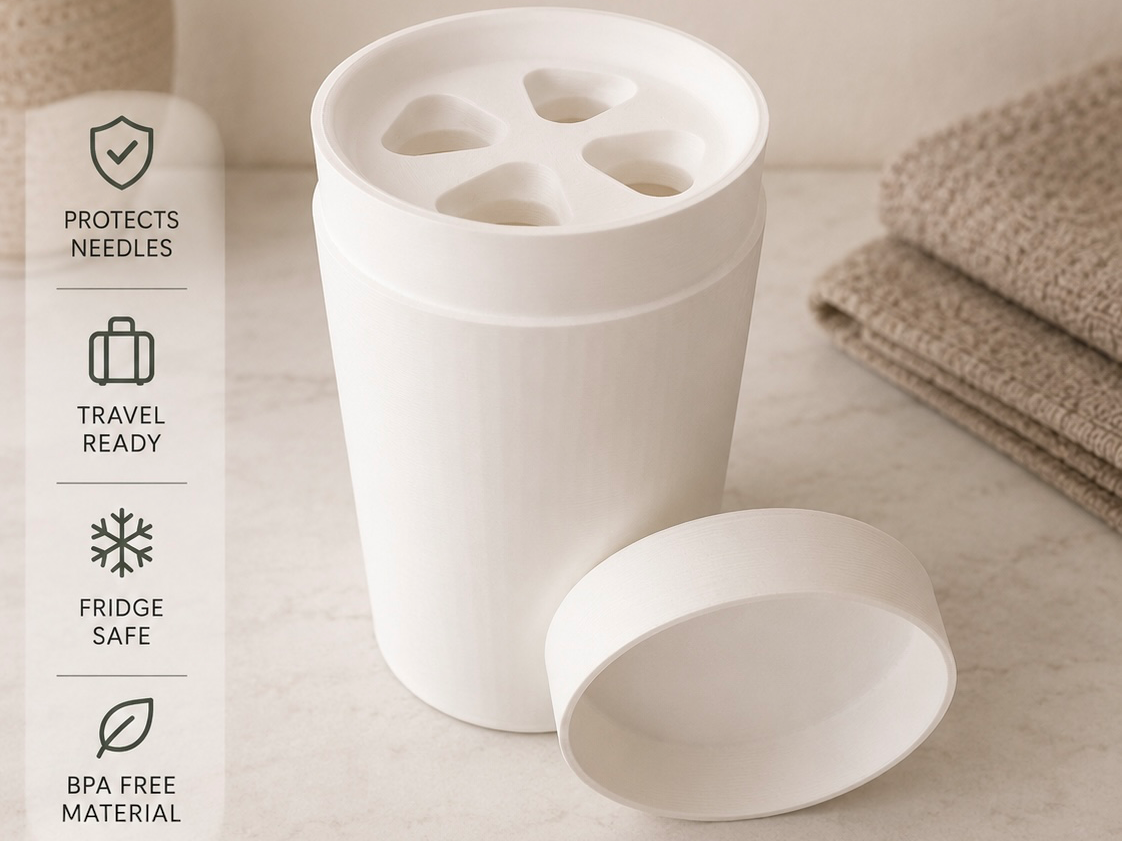 Mounjaro Cylindrical Case | Medication Travel case