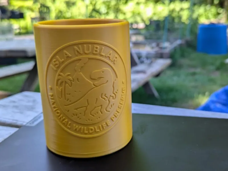 Isla Nublar Vertical Emboss Print Test