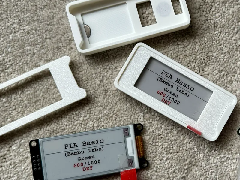2.13 inch eink epaper screen magnetic label by InsiderPhD - MakerWorld