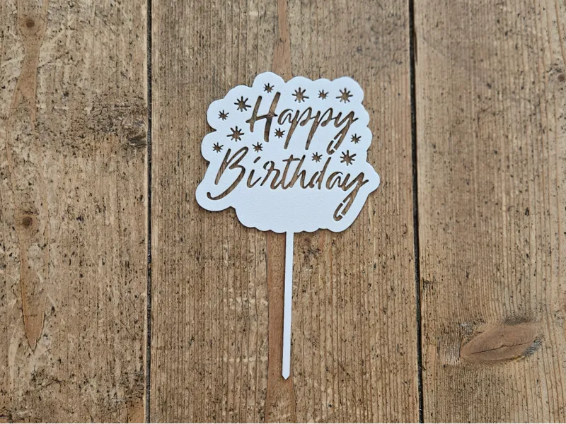 Stars Happy Birthday Cake Topper