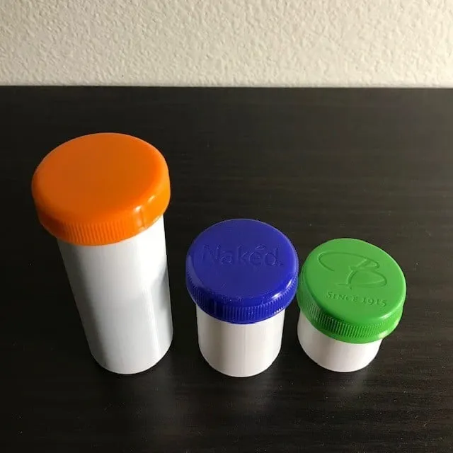 Watertight Container using Juice Bottle 40mm Caps
