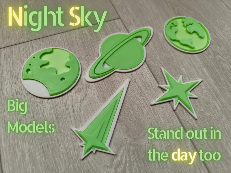 Day and night Night sky, no AMS