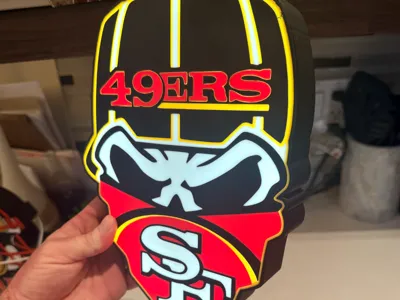 San Francisco 49ers "Punisher" Style Light Box