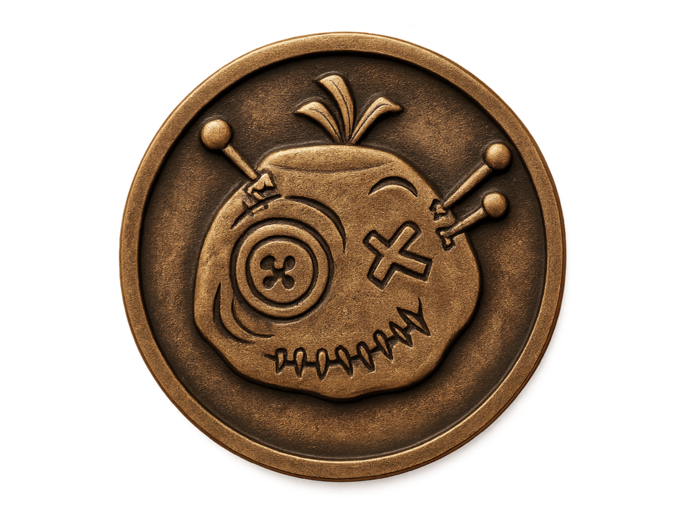 Voodoo thinking of you coin