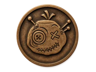 Voodoo thinking of you coin