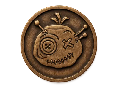 Voodoo thinking of you coin