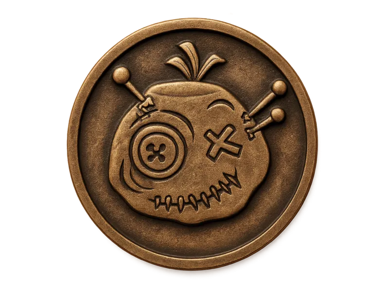 Voodoo thinking of you coin