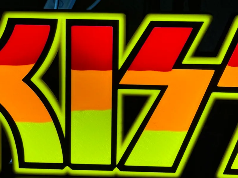 Kiss Band Lightbox Light box Night Light