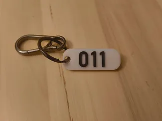 Stranger Things Number Keychain 