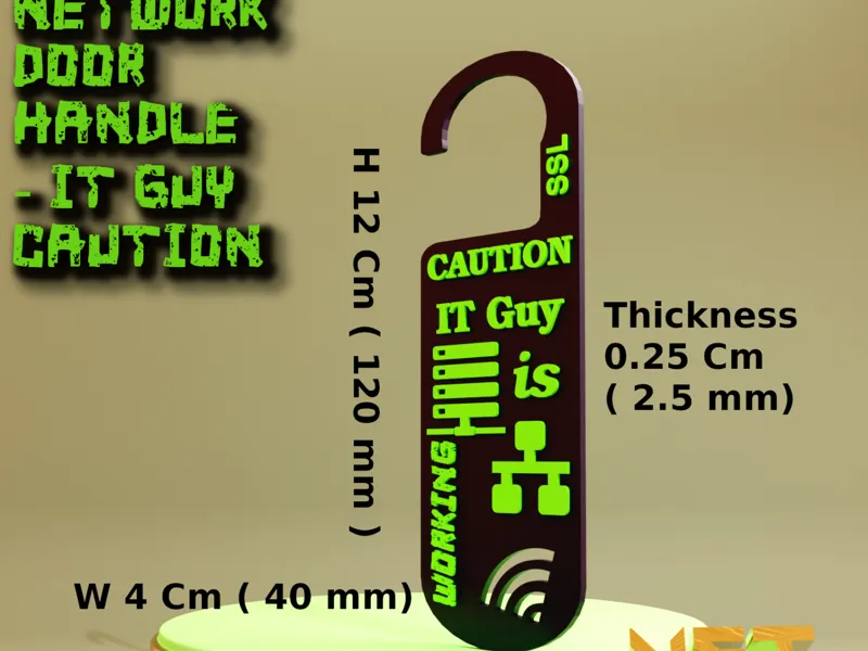 Networking Door Room Hanger -"SSL  Admin Inside"