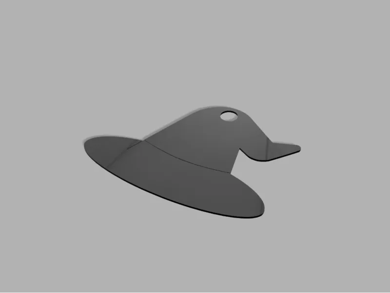 witch hat halloween keychain