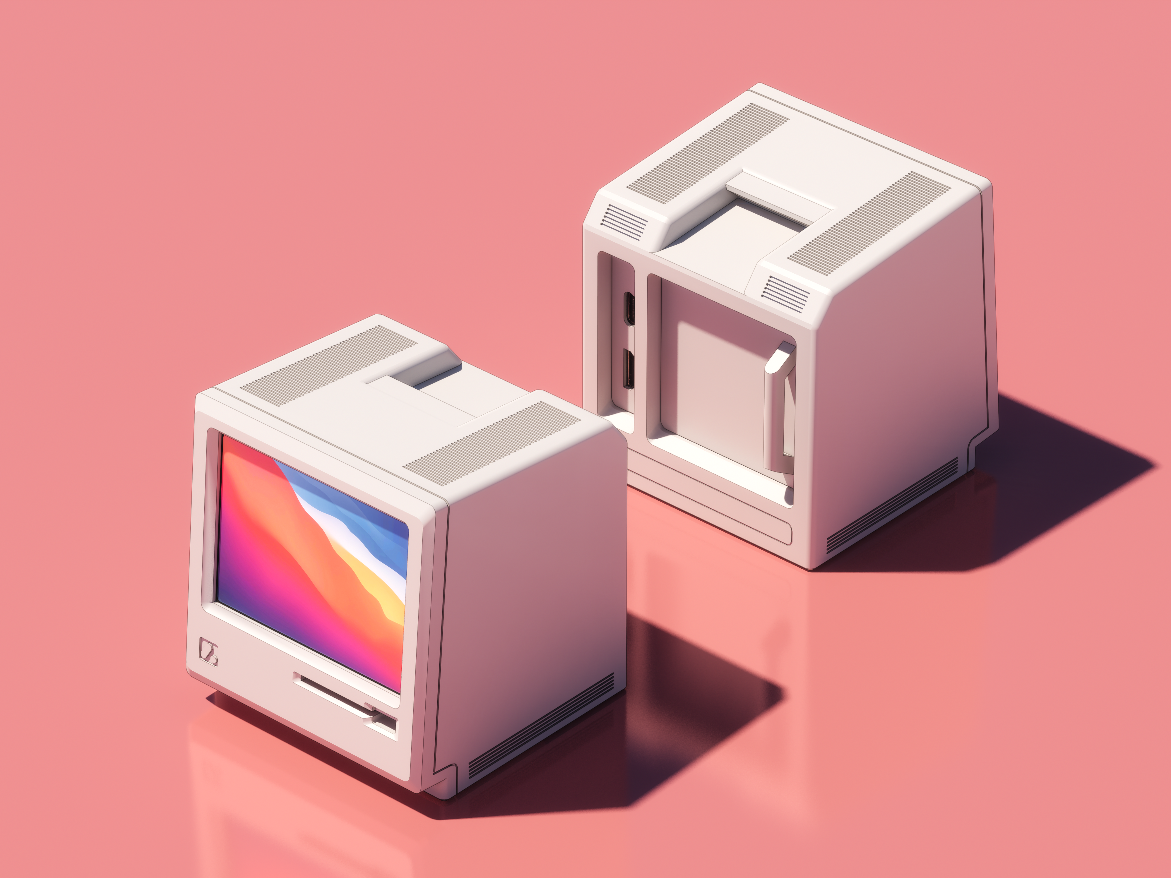 Miniatura 1 do modelo 3D Mōcintosh 摸鱼小副屏