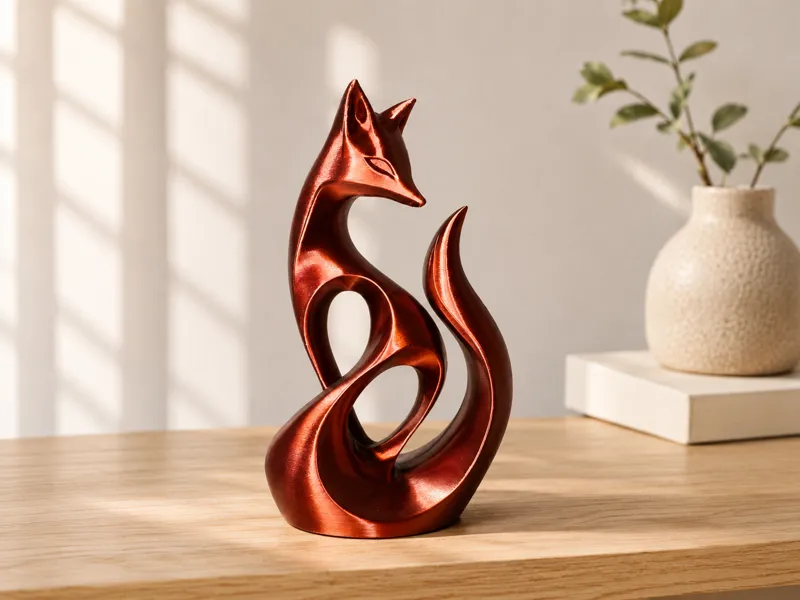 Abstract Fox Sculpture - Modern Decor