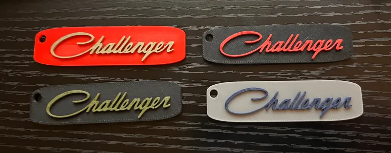 Dodge Challenger Keychain