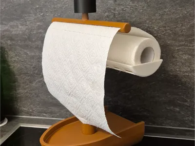 Sailing ship as kitchen roll holder and toothpick dispenser
