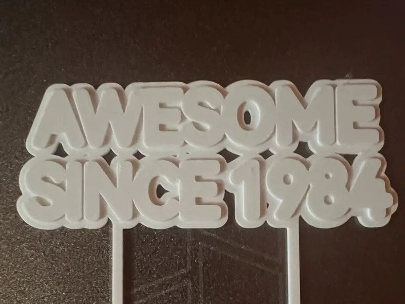 Cake Topper - Awesome Since 1984