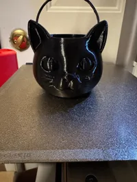 Seau à bonbons chat noir, Halloween — photo 3