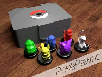 Poly Pokemons on Case