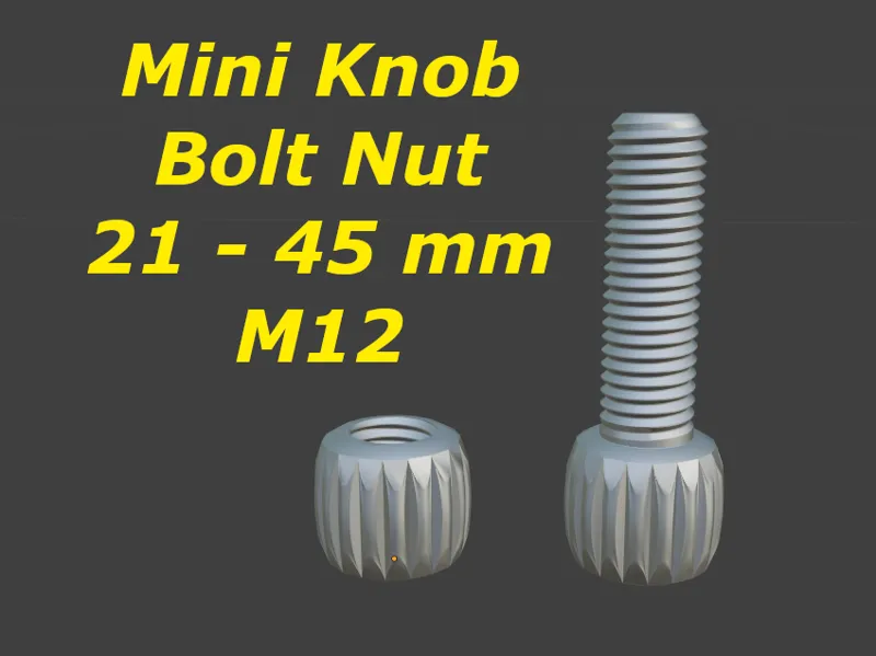 Mini Knob Bolt Nut M12