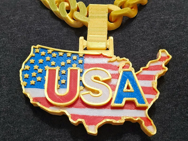 United States of America Flag Hype Chain