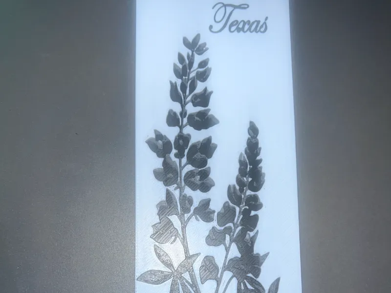 Texas Bluebonnet Bookmark