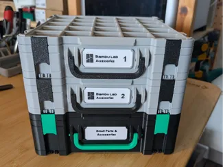 5x5 Gridfinity Box by Pred with Handle