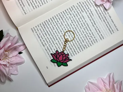 Water Lily Keychain