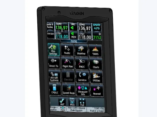 Panneau de simulation Garmin GTC 570