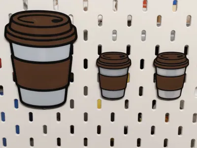 Cappuccino Cup – IKEA SKÅDIS pegboard