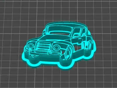 CAR OLD STYLE COOKIE CUTTER 80mm
