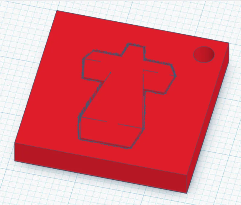 Justice Cross keychain