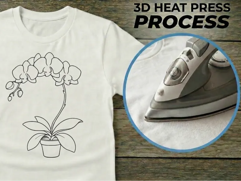 T-shirt - flower orchid