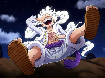 Luffy Gear 5 sculpture