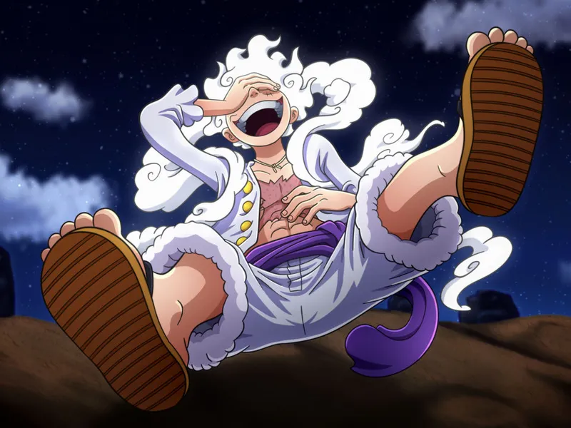 Luffy Gear 5 sculpture