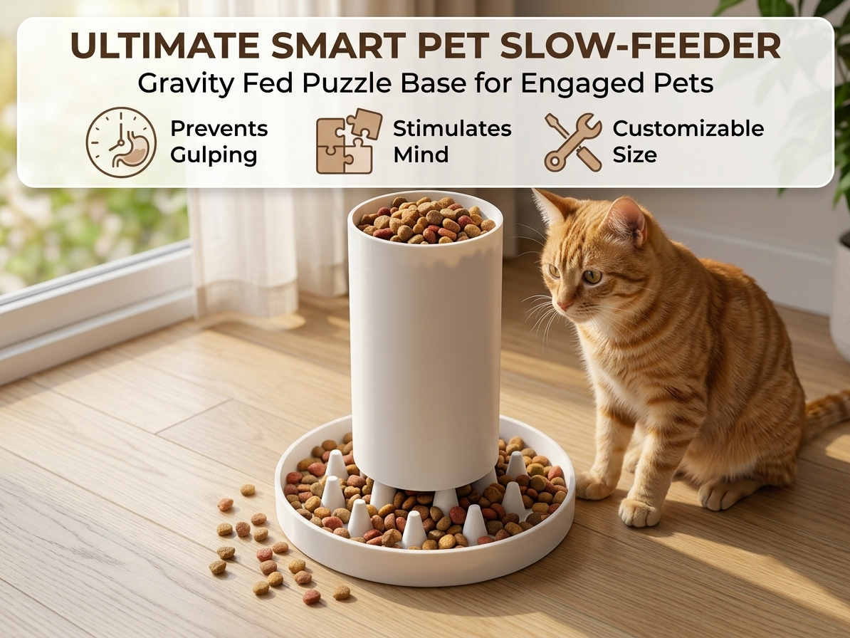 Customizable Pet Slow Feeder