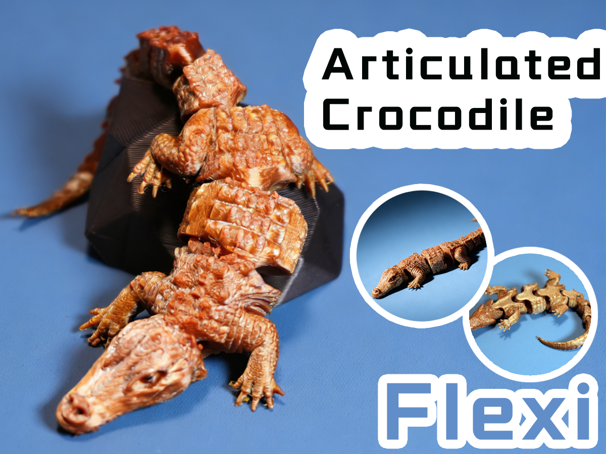 Flexi Articulated crocodile