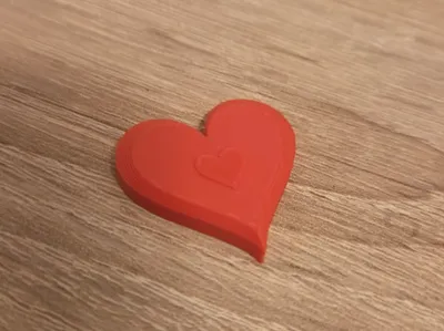 Minimalist Heart Token / Pocket Heart (3x3cm)