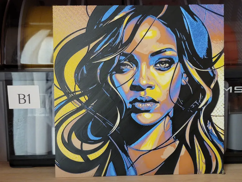 Rihanna Hueforge/Chroma Canvas 200x200 mm