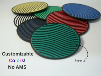 Ribbed coasters