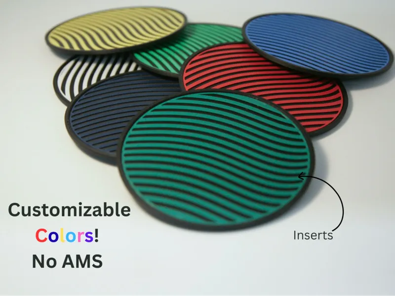 Ribbed coasters