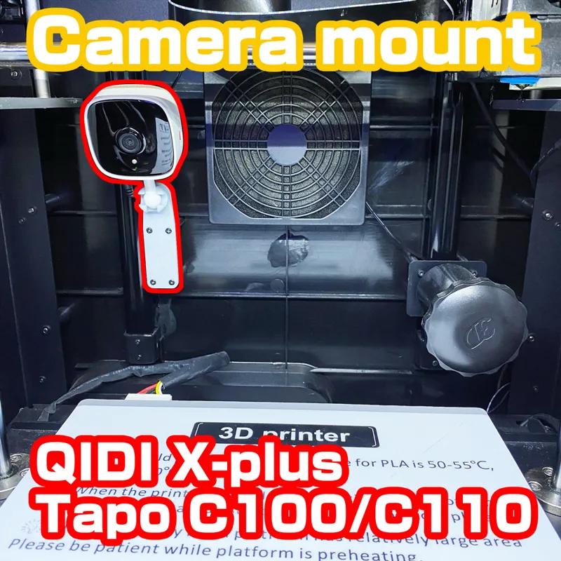 QIDI X-plus tapo C100/C110 camera mount part