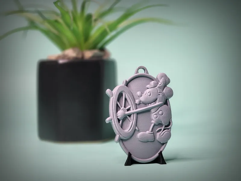 'Steamboat Willie' Mickey Keychain / Magnet / Coin