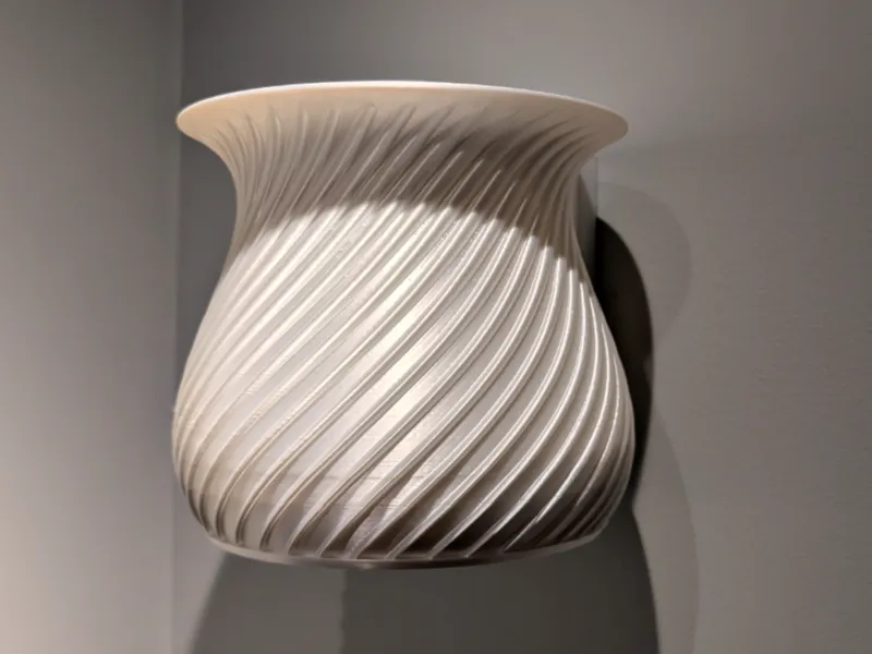 Spiral Wall Planter with removable base