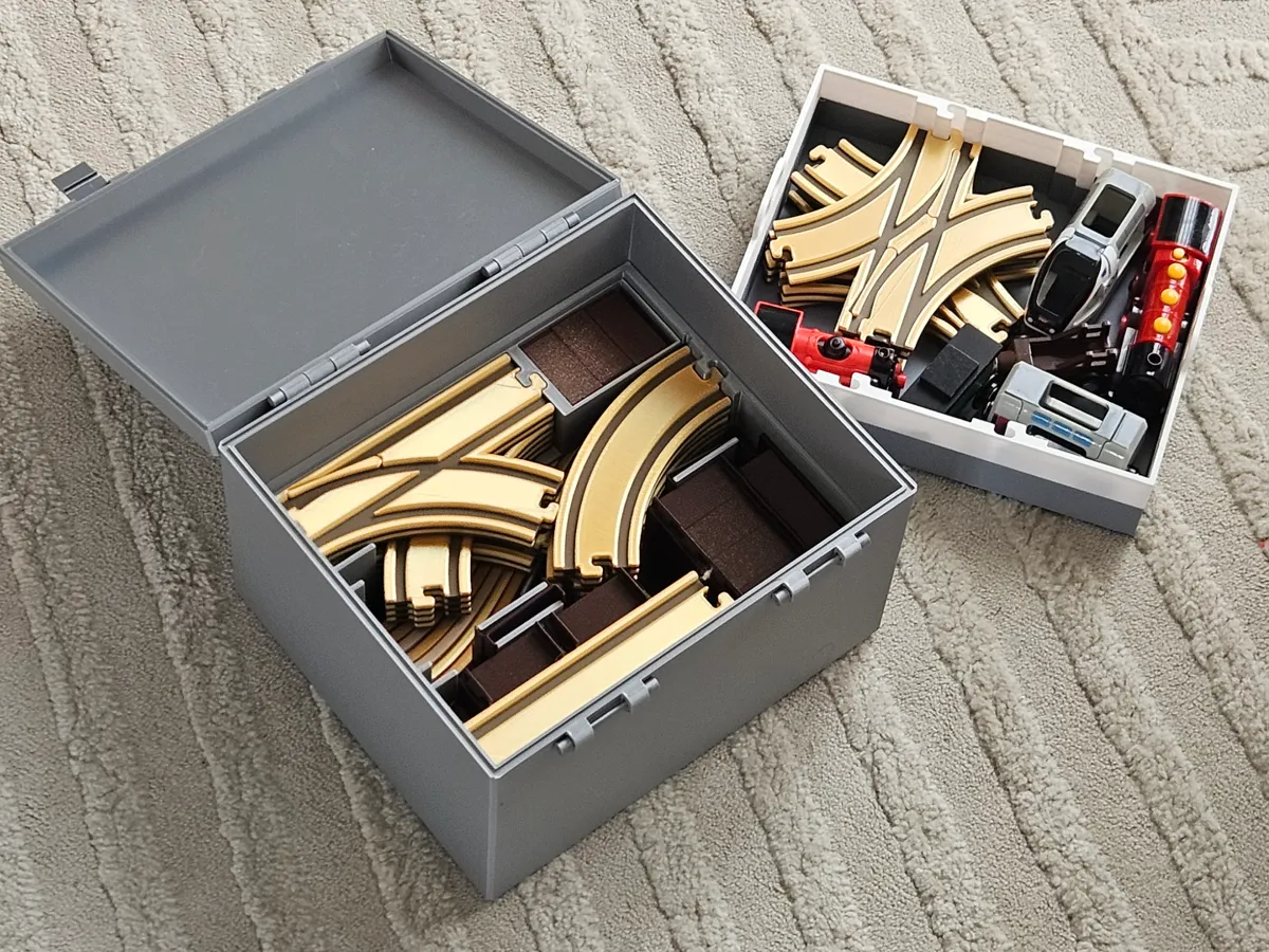Train Shape Storage Box Storage Box - HexTracks Train Rail System (P1/X1) - Free 3D Print Model ...