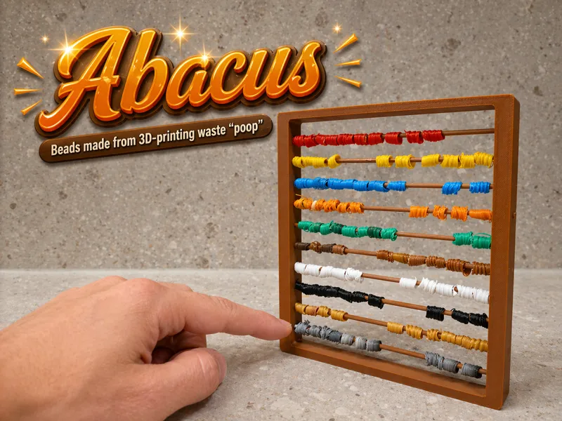 Abacus, with waste "poop" beads