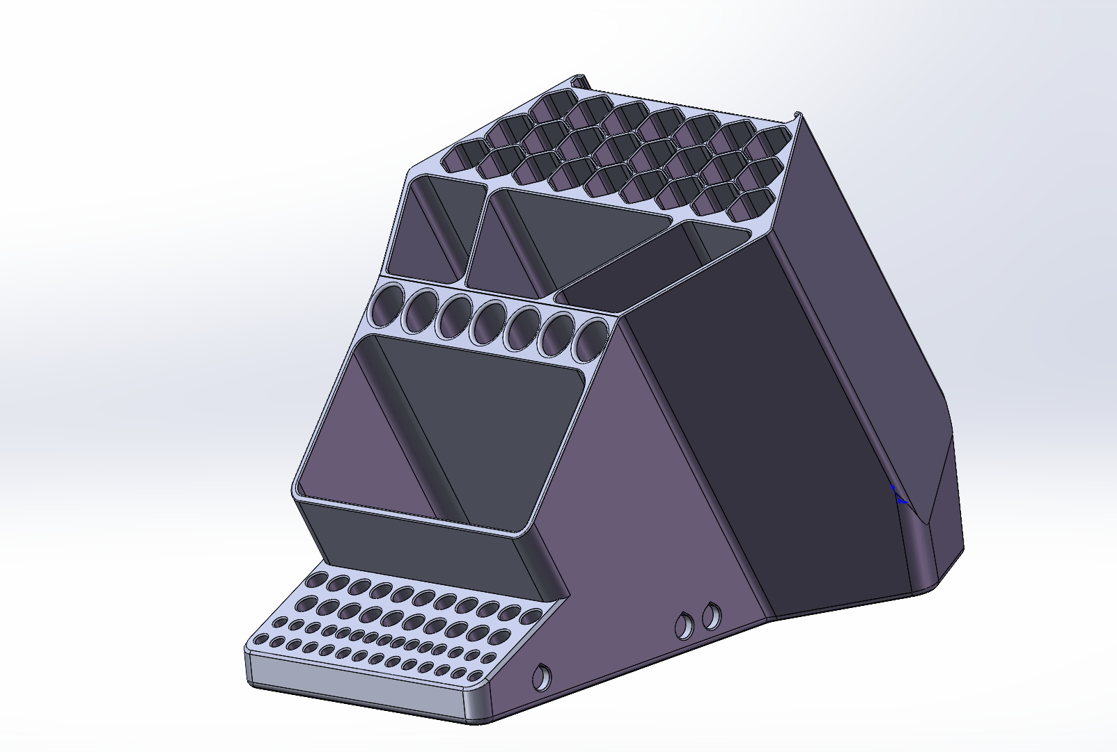 Miniatura 2 do modelo 3D 马克笔架画笔收纳笔筒B型